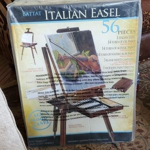 Brand new Battat Italian Easel w/56 pieces